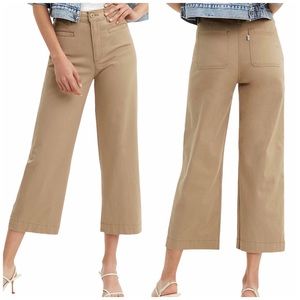 NEW Levi’s Ribcage Wide Leg Cropped Khaki Pants